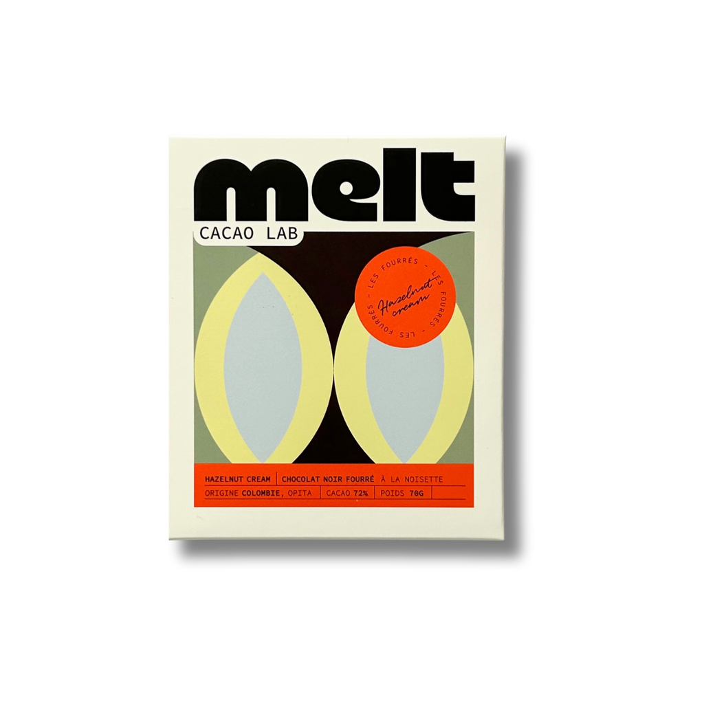 HAZELNUT CREAM 72% - CHOCOLAT NOIR CRÈME DE NOISETTE - COLOMBIE