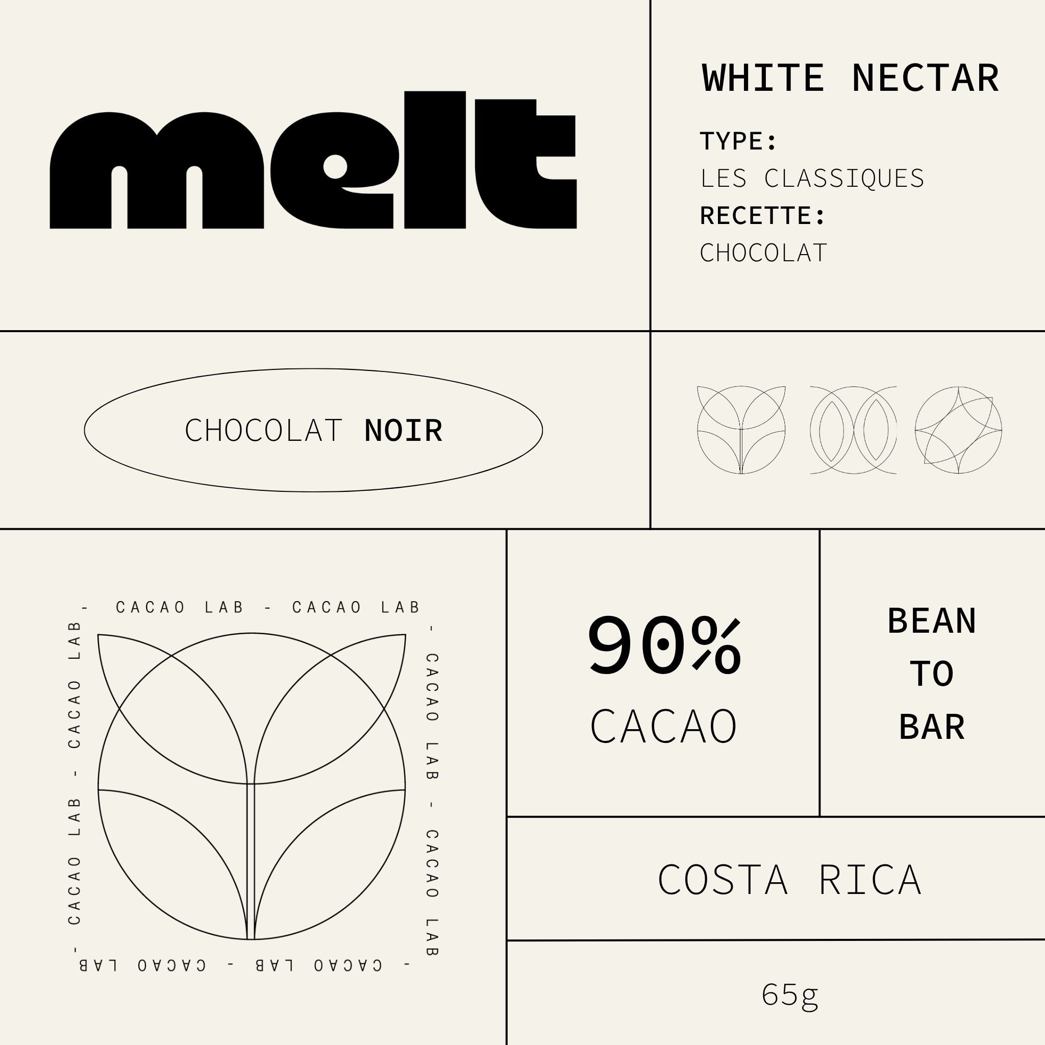 WHITE NECTAR 90% - CHOCOLAT NOIR - COSTA RICA